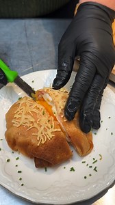 Poached egg, ham, and cheese crepe dome 🥰 | Chefclub Ireland