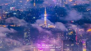 🌁 Magical city vibes, captured! ☁️🌈 Get lost in the dreamlike, color-drenched landscape of #Guangzhou after dark. Clouded in mystique, the city's post-rainfall radiance captivates. 🌃💫 📷 @hobin_mk813 | Guangzhou Travel