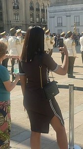 Turistas felices con Cambio de Guardia de Chile #military #girls #travel #parade #desfile #fypシ゚ | JaimeMatono