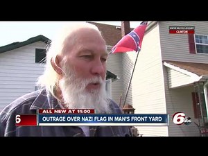 Indianapolis man hangs Nazi flag in front yard: 'I'm a collector'