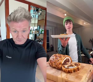 722K views · 19K reactions | with chef What type of Wellington is next ？？？ #recipe #Breakfast #Foodgram #Homemade #Foodpics #Food #duet #viralreels #skill #Dinner #lifehacks #Delicious #reels #FoodBlog #Vegan #Yummy #Foodlove #Foodie #shorts #ramsayr... #cake | Luis Lesag Ramsy FanPage | Facebook