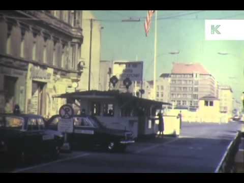 Rare 1960s Footage West Berlin, Checkpoint Charlie, Unseen Colour Home Movies
