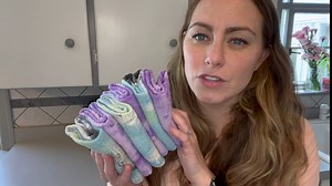 ZERLA Microfiber Cleaning Cloths - Unique Tie-dye Glass Cleaning Cloth - Streak Free - Lint Free - Quickly Clean Windows, Windshields, Mirrors, and Stainless Steel- 6 Pack