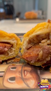 We took Popeyes red beans🫘 & rice Down Home Sausage , stuffed it in a pistolette, dipped it in cornbread batter, and deep fried it to perfection 🤤 ‼️Can it be stuffed?🔥 😮‍💨 Should we put this on the menu ASAP for you to try it? Let us know in the comments‼️😋 #StuffedPistolette #Pistolette #LouisianaEats #Foodie #DeepFried #POVFood #RedBeansAndRice #FoodPorn #LouisianaFood #sausage #ShreveportEats #SouthernFoodie #FoodExperiment #downhomesausage | Louisiana Stuffed Pistolettes