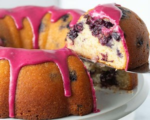 Vegan Lemon Blueberry Cake