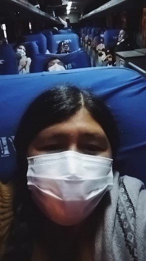 Nighttime Bus Ride Experience with Passengers