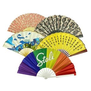 [Hot Item] Multi Colors Wooden Custom Logo Hand Held Fans Printing Handfan