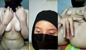 Cewek Jilbab Hitam Ukhti ABG Viral Live Colmek Becek Nih