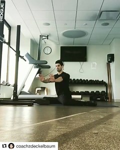 #Repost @coachzdeckelbaum ・・・ 🔺90-90->bear-sit->splits🔺 ➖➖➖➖➖➖➖➖➖➖➖➖➖➖➖➖ Shown is a normal speed isometric movement pathway (ISOmp) from 90-90 ---> bear-sit ---> seated-split base positions. The goal of an ISOmp is to transition from position to position with as little compensation as possible. I am attempting to shift primarily via hip mobility -- irradiating total body tension to prevent leaning (which I am totally not preventing) or "cheating" by rushing. I have a long way to go before I'm 