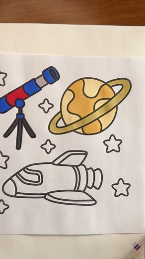 Saturn! #colorwithme #coloringbook #coloringbookforadults #relaxing #coloringtherapy #asmrsounds #asmrrelax #relaxingvideos #satisfying | Chloe Smith