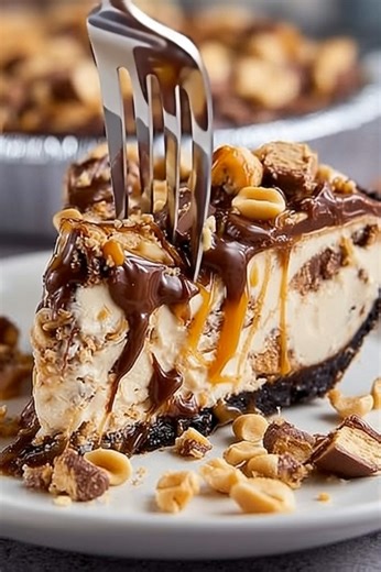 in this irresistible No-Bake Snickers Bar Pie! A decadent blend of creamy peanut butter filling, rich chocolate ganache, and crunchy Snickers pieces all in a graham cracker crust. The ultimate sweet treat for any occasion! 🍫🥜 #NoBakePie #SnickersPie #SnickersBar #PeanutButterPie #ChocolateGanache #DessertRecipe #EasyDessert #SweetTreat #HomemadePie #NoBakeDessert #CandyBarPie #DeliciousDessert #PartyDessert #ComfortFood #BakingLove #QuickAndEasy #MakeAheadDessert #Foodie | Recipes all time
