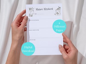 Kids Nature Notebook Journal Homeschool Science Wildlife Charlotte Mason Style Family Education Activity A4 Printable Worksheet Workbook - Etsy Canada