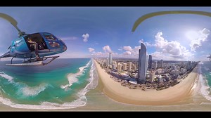 Gold Coast Beach 360 Vr Aerial SBV-318263600 - Storyblocks