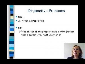 ilearn french - Disjunctive Pronouns