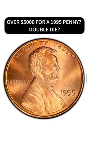 8K views · 153 reactions | Over $5000 for a 1995 penny? Double die? Check your change! #coins #coincollecting #penny | HeritCoin | Facebook