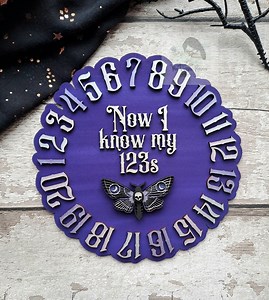 OFFER Gothic Nursery Decor 123 Numbers Plaque - Etsy Canada