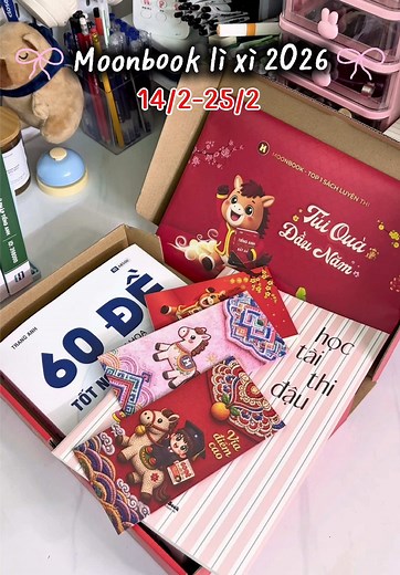 Moon lì xì cho tất cả đơn hàng vào dịp Tết 😋 quá đã luôn Mooners ơiiii #moonbook #60deminhhoa #thptqg2026 #dodaihoc #moon