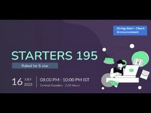 CodeChef Starters 195 solutions