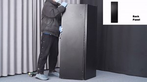 KAER 16-18 Gun Safe - Biometric Gun Safe for Rifles and Pistols, Fingerprint Large Rifle Safe with Adjustable Gun Racks, Quick Access Gun Cabinet for Shotguns (Unassembled)