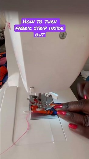 How to Turn A Fabric Strip Inside Out