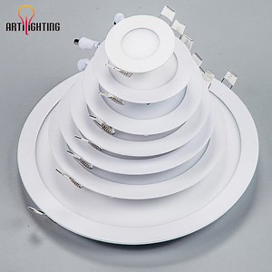[Hot Item] 3W 6W 9W 12W 15W 18W 24W CE RoHS LED Panel Light Frameless Ceiling Panel Downlight