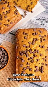 This is one of our favorite fall/winter recipes. SO good! You can leave the chocolate chips out, add nuts, whatever you'd like. Cinnamon chips might be good https://salvagesisterandmister.com/chocolate-chip-pumpkin-bread-quick-bread-recipe/ | Salvagesisterandmister | Facebook