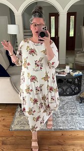 Fiona ~ Vintage Floral features a bubble hem, 3/4 sleeves, stretchy fabricBrushed polyester, so soft you will never want to take it off Bust measurements Small 40”, Medium 42”, Large 44”, XL 46” length - 51” Made in the USA Available in Small, Medium, Large, XL for only 36.99! To order: Comment Sold, Size Style #FionaVntgFlrl | Frou Frou Collection