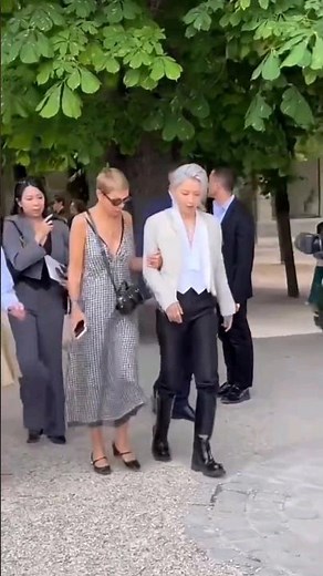 XIN LIU with Mathilde Favier at Dior Haute Couture Show #XINLiu #LiuYuxin #diorcouture #dior