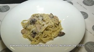 Buon Appetito! Homemade Tagliatelle with king oyster mushrooms by Soleto Restaurant & Bar! #Pasta #ItalianRoom #Delicious #Yummy #EnjoySoleto #Soleto #Glyfada | Soleto Restaurant & Bar