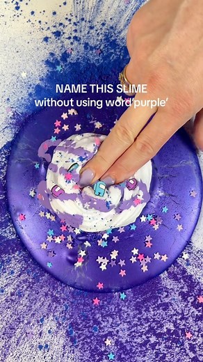 Name this slime 💜 without usong word’purple’ 🧐 #slimename #satisfyingvideo #relaxingvideos #slimemaking #slimeuk | Mochi Slime