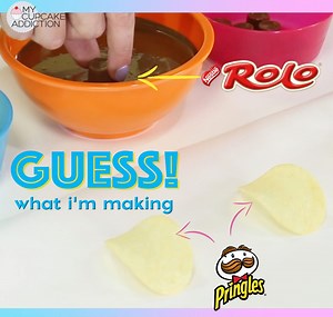 62K views · 403 reactions | PRINGLES + ROLO = ??? It can be worn, tossed, hung and evidently, stuck on top of a cupcake! Sweet Celebrations Cookbook: Ganache Recipe: | My Cupcake Addiction | Facebook