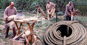 Amazing Video Explains the Entire Process of Traditional Hemp Rope Braiding