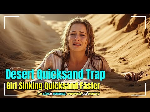 Desert Quicksand Trap: Girl Sinking in Quicksand Faster || Quicksand #quicksand#survival#adventure