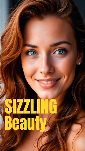 Beautiful Australian Redhead with Blue Eyes