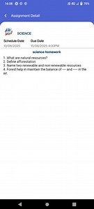 What are natural resources?Define afforestation.Name two rene... | Filo