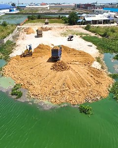 1.1K views · 23 reactions | Reviving the Old Project: Mini Dozer and 5-Ton Dump Truck Transport Filling Soil! . . #Dozer #Bulldozer #heavyequipment #construction #Shantui #Komatsu #Dumptruck #Excavator #constructionsite #heavyduty #earthmoving #caterpillar | Bulldozer City | Facebook