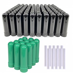 [Hot Item] Wholesale Refillable Aromatherapy Essential Oil Blank Nasal Inhaler Sticks with Cotton Wicks