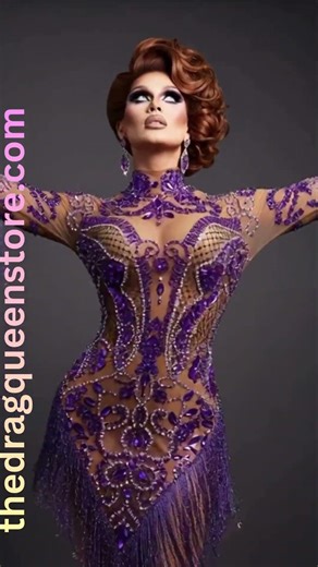 Slay Every Stage: The Ultimate Purple Fringe Dress for Drag Queens | Glam, Sparkle & Fierce Moves
