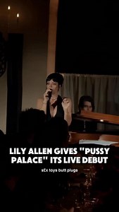 Lily Allen's acoustic performance at a Chanel Coco Crush launch event at Los Angeles' Chateau Marmont included the live debut of "Pussy Palace." 📹 LilyAllen on TikTok | BrooklynVegan