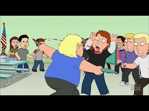 Family Guy - Chris & Meg Fight The Whole School S:16, E:23