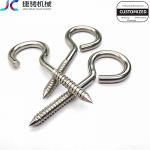 [Hot Item] 304 Tainless Steel Self Stapping Eye Bolt Open and Close Eyelet Screw