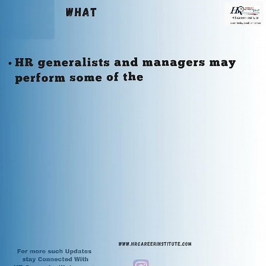 What is HR Generalist responsibilities? What's the difference between HR Generalist & HR Manager #HR