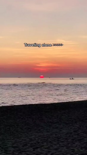Traveling Alone: Serene Sunset Beach Experience