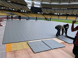 [Hot Item] Tent Flooring Decorative Plastic Tile Plastic Marquee Events Decking for Temporary Event