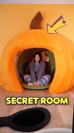This girl made a secret room