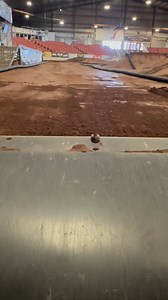 Track crew hard at work getting the layout ready for Psycho Nitro Blast! | LiveRC.com