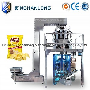 [Hot Item] Automatic Potato Chip / Candy / Nut / Snacks / Popcorn Pouch Weighing Systems Food Form Fill Seal Wrapping Flow Packaging Packing Filling Sealing Machine