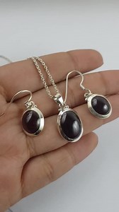 Natural Garnet Jewelry Set, 925 Sterling Silver Jewelry, Bridal Jewelry Set, Handmade Jewelry, Gemstone Set, Anniversary Gift for Wife - Etsy Canada