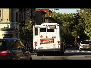 NYC Bus: Greenpoint bound Orion VII CNG 7560 B43 at Eastern Pkwy/Kingston Av