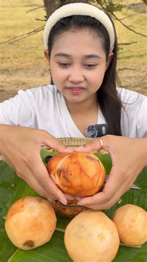 So big Wild mangosteen #foodlover #eating #eatingshow #food #fruit #asmr #foodblogger #fruitlover #asmrsounds #eatingvideos | Tasty Bite - Van Din